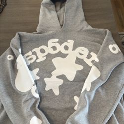Grey Spider Hoodie Medium