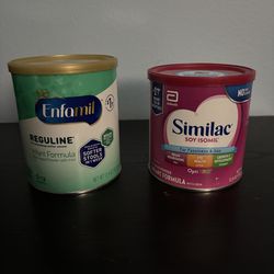 4 Enfamil reguline 5 similac soy