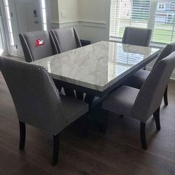 Brand New! 7pc Dining Room Set 😍/ Take It home with Only $39down/ Hablamos Español Y Ofrecemos Financiamiento 🙋🏻‍♂️