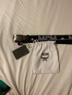 Brand New MCM Logo Webbing Belt