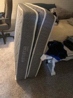 Two twin mattresses