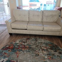 Cream Color Sofa And Loveseat