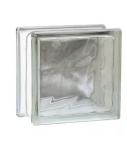 4 in. Thick Series 8 in. x 8 in. x 4 in. (8-Pack) Wave Pattern Glass Block