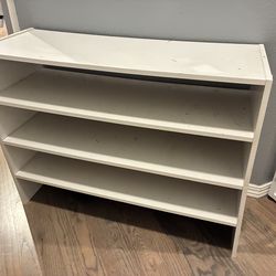 White shelves/shoe rack