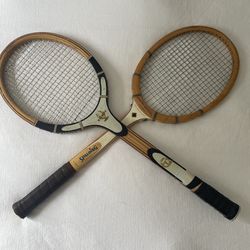 Vintage tennis rackets