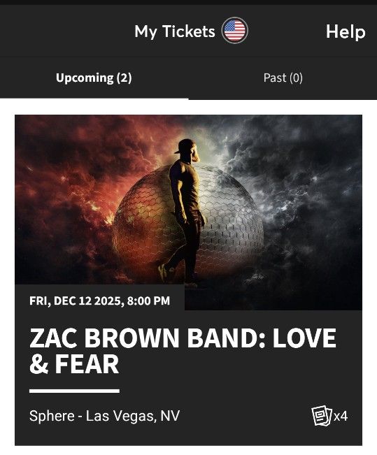 Zac Brown Band @ Sphere 12/12