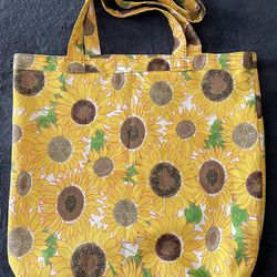 Sunflower Shopping/Tote Bag, Handmade 