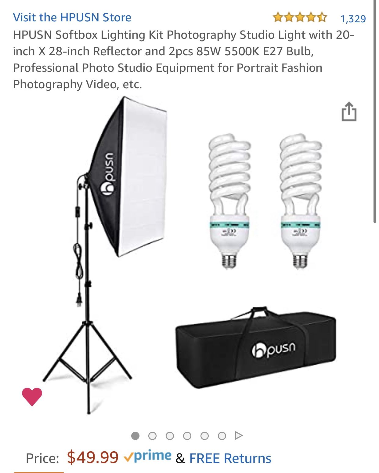 NEW!!! Professional Photography Lighting Kit