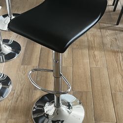 Used Modern Contemporary Chrome Bat Stools