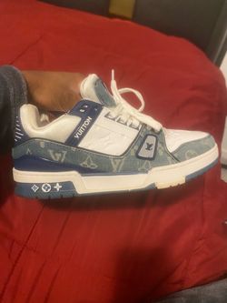 Louis Vuitton Trainer Sneakers Denim Monogram
