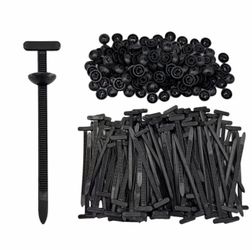 150Pcs Nylon Universal Cable Tie Buckle for Car, Automotive Zipper Clips, Plastic Rivet Grip lock Zi