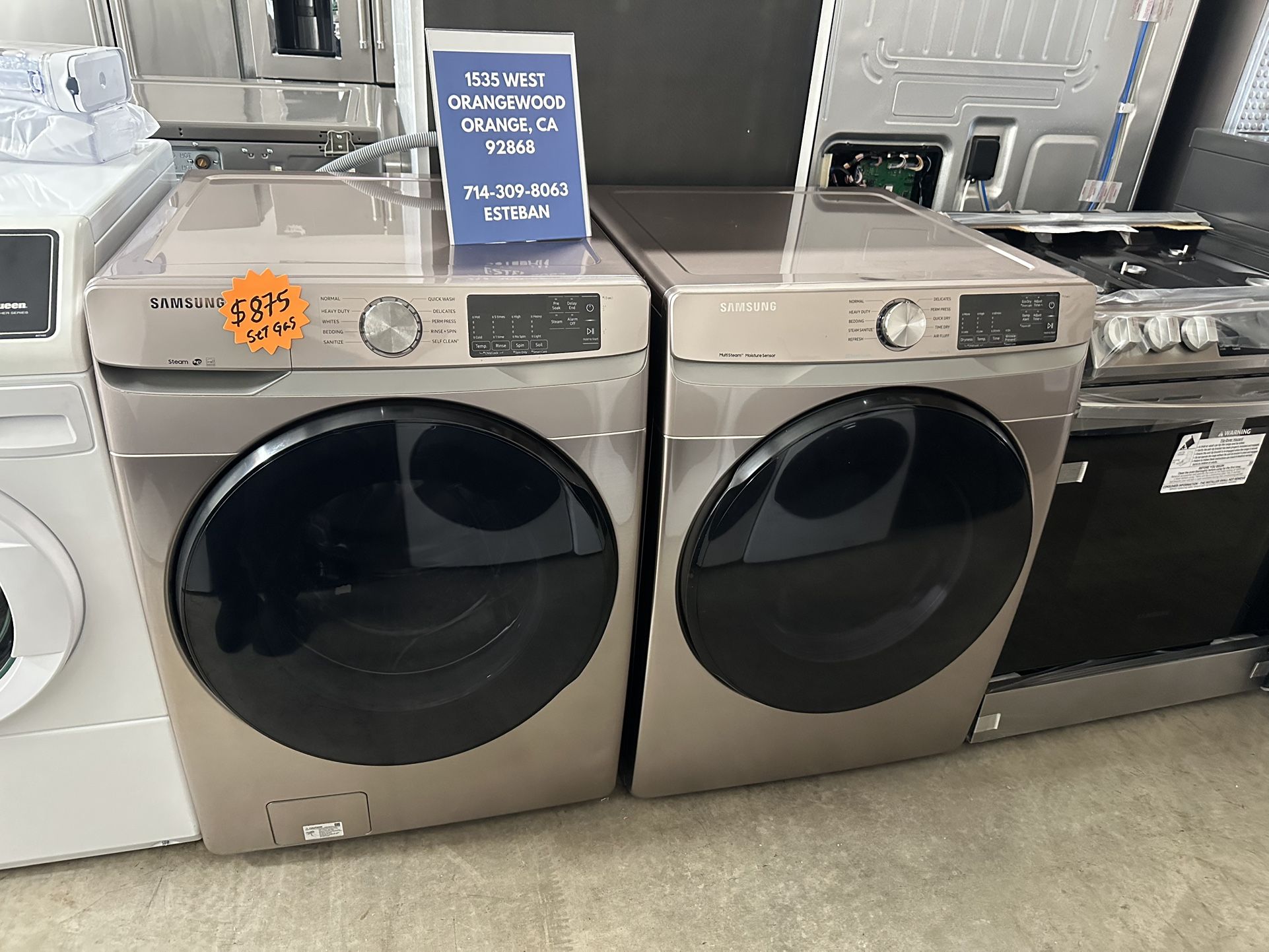 Samsung Washer And Gas Dryer Set