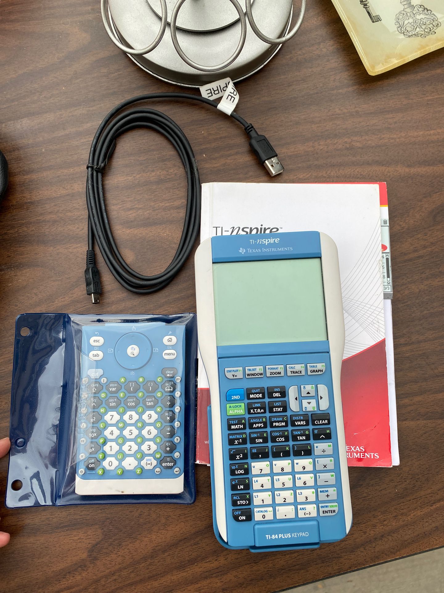 TI nspire graphing calculator w/ TI 84 plus keypad