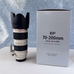 Canon EF 70-200mm f/2.8L IS II USM Lens with Hood, Case, Box