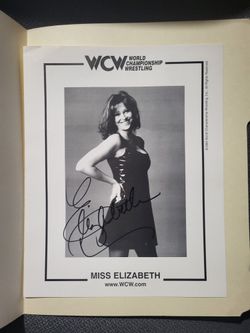 WCW Miss Elizabeth Signed 8 x 10