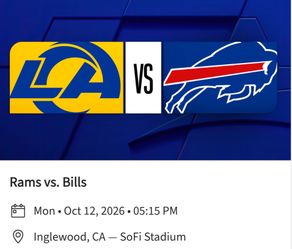 Rams vs Buffalo Bills 2 tickets