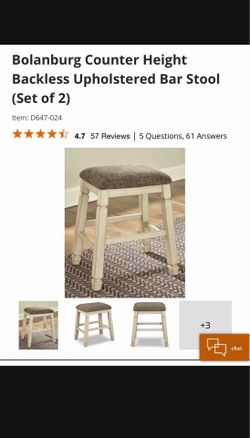 Counter Height Bar Stool (Pair)