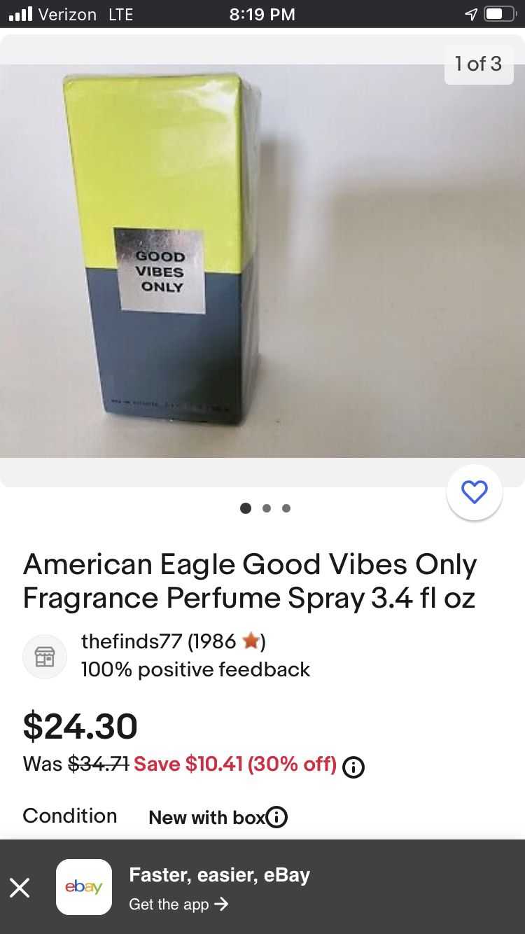 Original American Eagle Perfume 