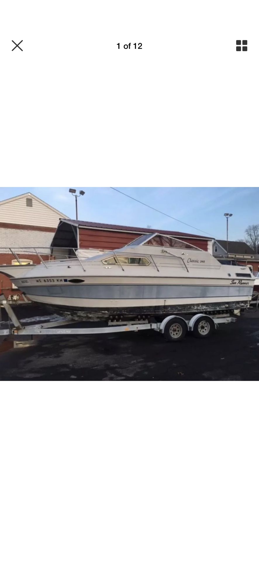 Speed boat 24 feet Sun Runner