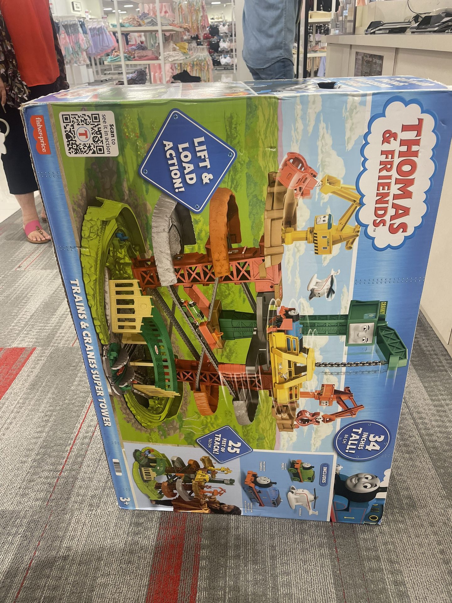 Thomas & Friends Train & Crane Super Tower Toy Set