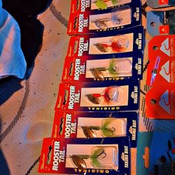 Box Full Of New Fishing Bait, Line, Etc!