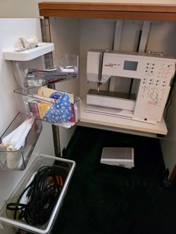Bernina Virtuosa 150 Quilter's Edition Sewing Machine + Cabinet