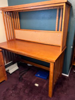 Free desk and book shelf