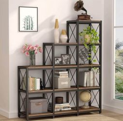 9-Cube stepped storage bookshelf