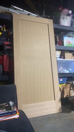 White Oak Wood Door 36 X 80