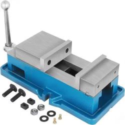 5" Super-Lock Vise For NC/CNC Machines Bench Clamp Vise High Precision, Vise Clamp Vice CNC Vise Lockdown Vise Drilling 125mm Width CNC 24KN#378