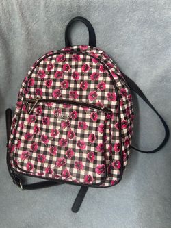 Guess Floral Gingham Backpack