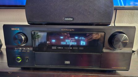 Denon Receiver with 5 speakers and a Powered Subwoofer