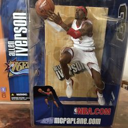 McFarlane Toys NBA Sports Picks Series 6 Action Figure Allen Iverson (Philadelphia 76ers) White Jersey Variant 