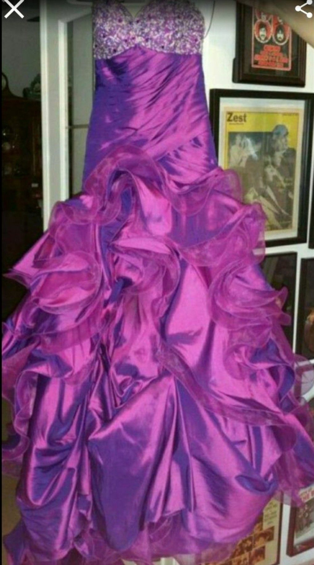 Beautiful purple prom dress