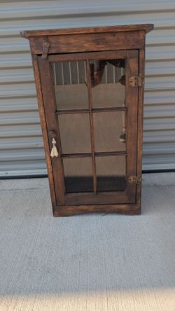 Small Wood Display Cabinet