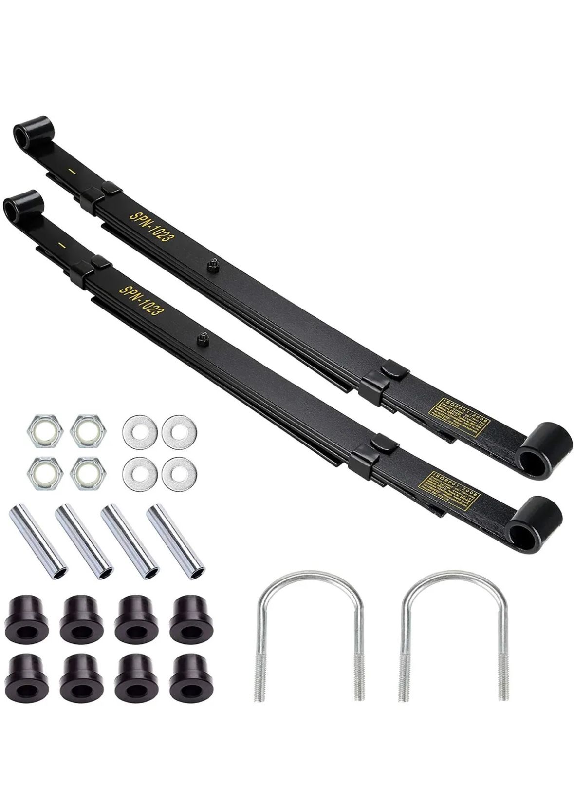 Brand New In Box 4 Leaf Golf Cart Rear Leaf Spring Heavy Duty For Club Car Precedent 2004-Up, 2PC