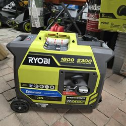 Ryobi 2,300-watt Recoil Start Bluetooth Super Quiet Gasoline Powered Digital Inverter Generator 