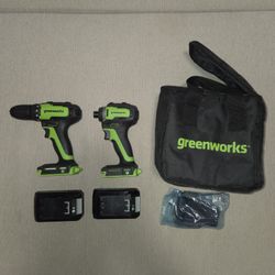 Greenworks Drill and Impact Driver (New)