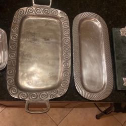 Large Silver Platters/Trays