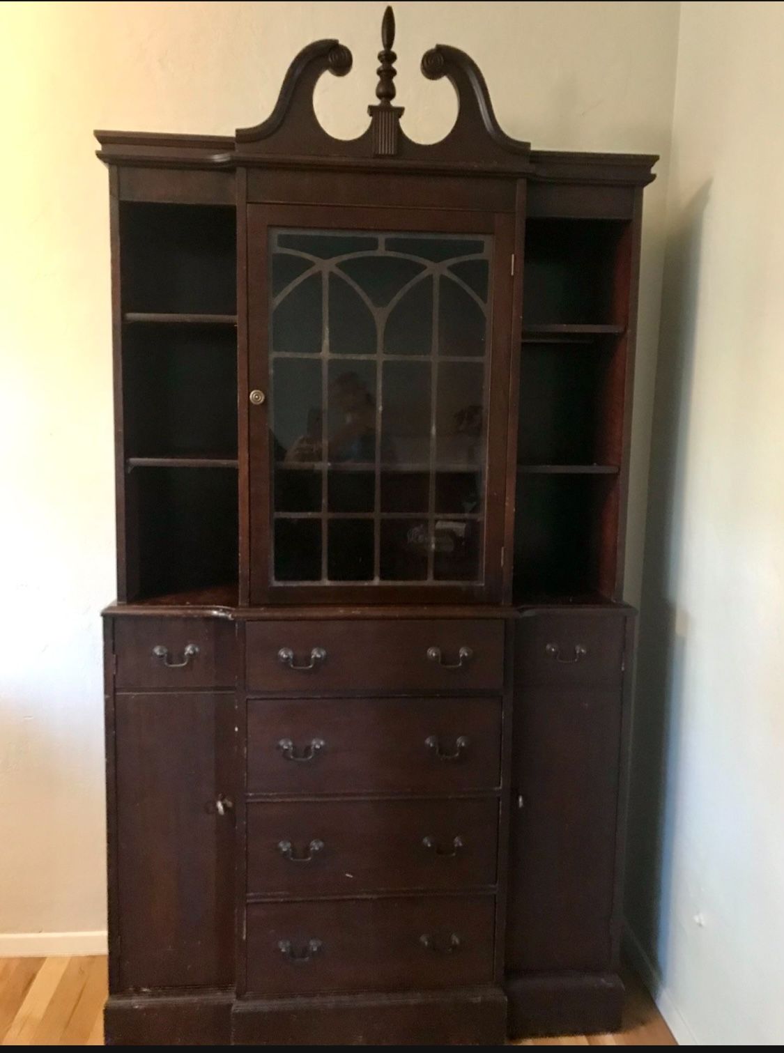 Antique Mahogany China Cabinet