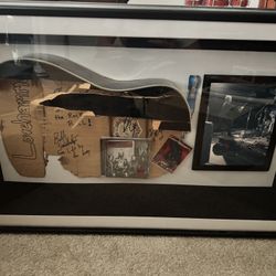 Marty Casey Signed/ Smashed Guitar 