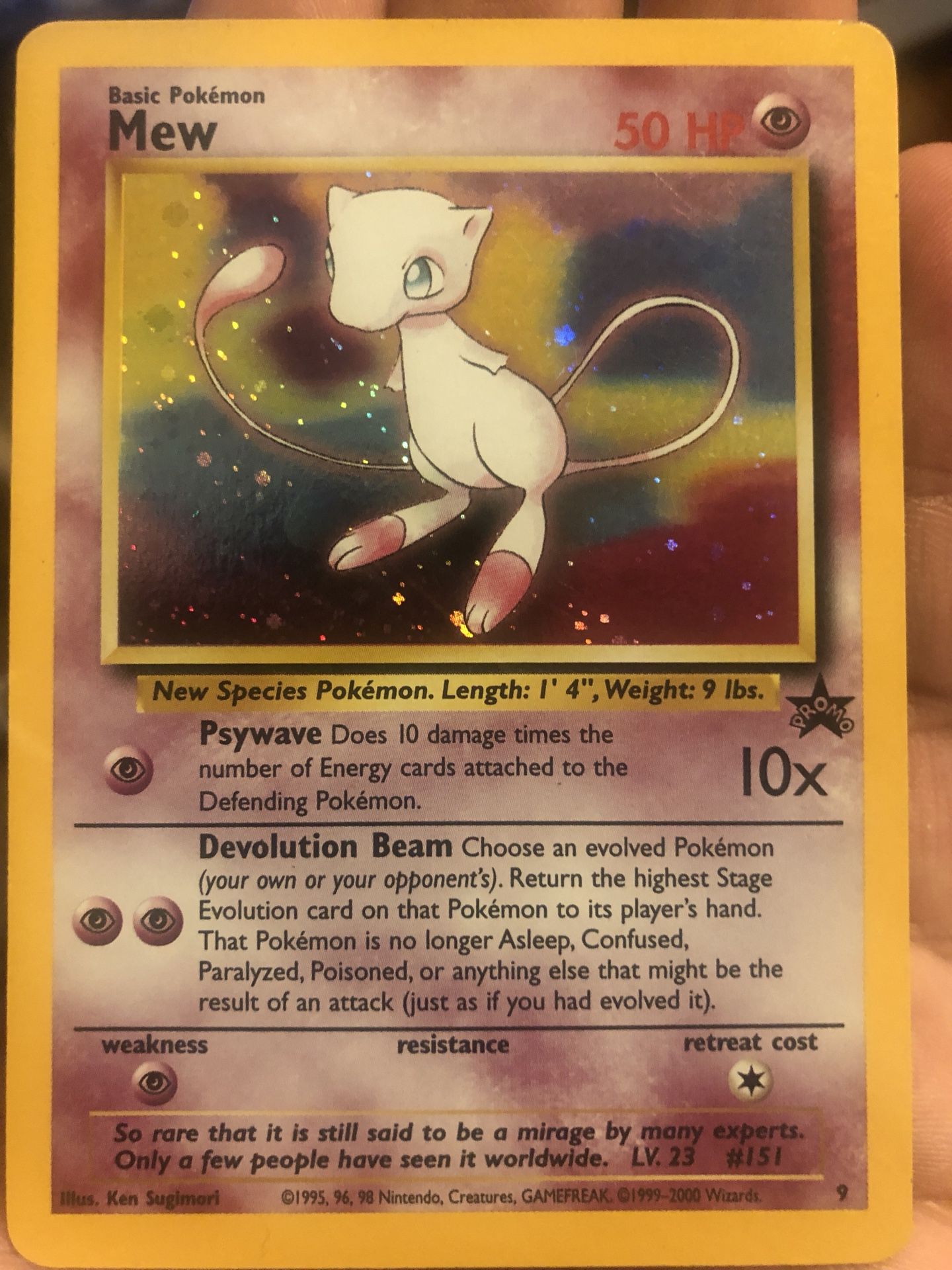 MEW - # 8 - Black Star Promo - Pokemon Card - NEAR MINT