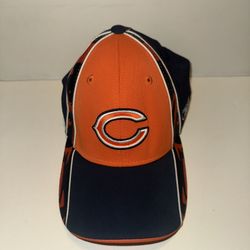 Reebok Chicago Bears Orange Navy Hat NFL S/M Football