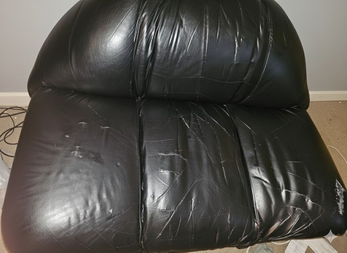 Leather Chair And Ottoman 