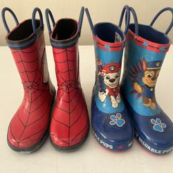 Boy Size 9-10 Rain Boots 