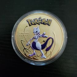 Pokemon Mewtwo Gold Coin