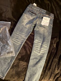 Purple jeans