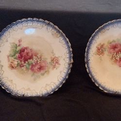 Vtg Sterling China 6" Hand Painted And Signed Plated