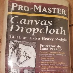 Dropcloth / Pro Master 12' x 15' / 10-11 oz Extra Heavy /Contractor Grade Canvas