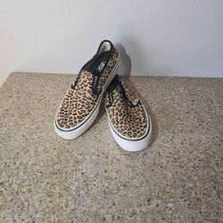 Vans Ultra Cush Leopard Print Slip Ons Womens Sz.10